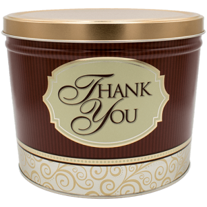 Golden Thank you Tin - 2 Gallon