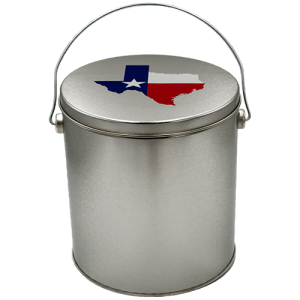 Texas State Designer Tin 1 Gallon