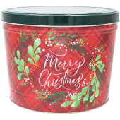 Christmas Plaid Tin - 2 Gallon